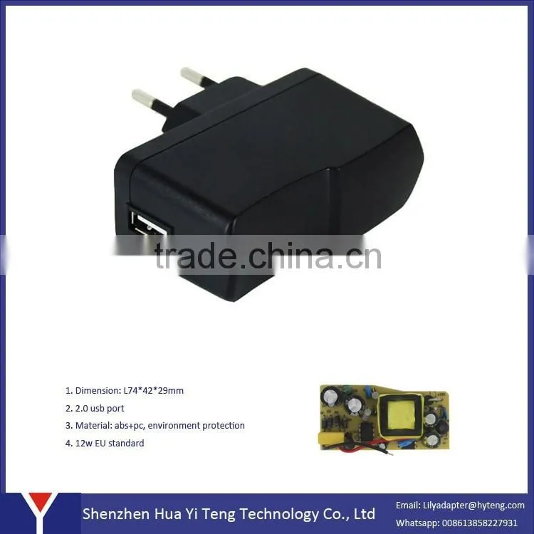 European Style 2 pin AC Travel Adaptor