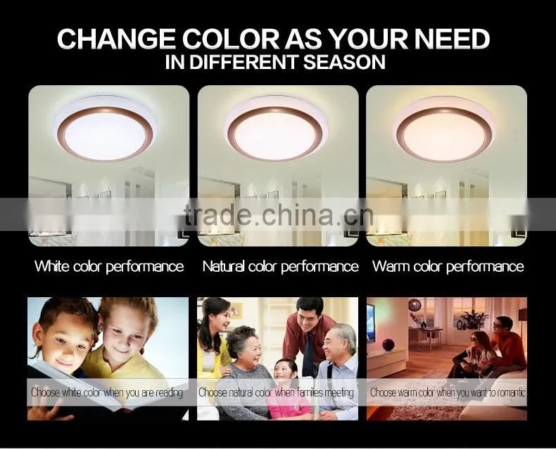 2016 hot sales ceiling light lamp round small for bedroom 18 to 36W