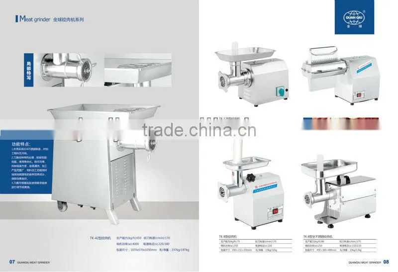 12# meat grinders with CE and EMC report