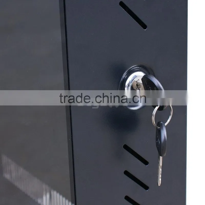 9U Wall Mount IT Network Server Data Cabinet Enclosure Rack Glass Door Locking