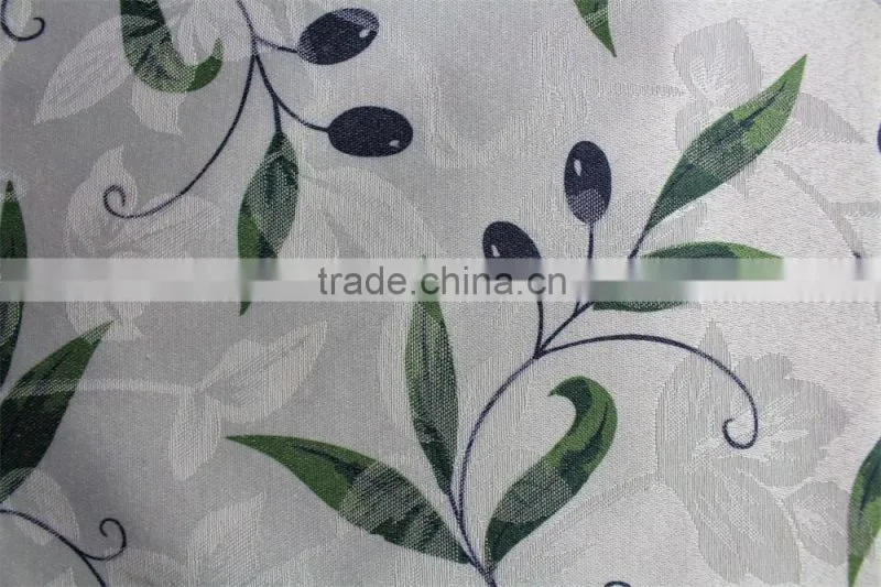 100% Polyester popular olive printing cheap table cloth