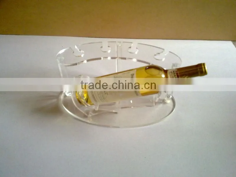 Plexiglass Wine Display Stand / Acrylic Wine Shelf
