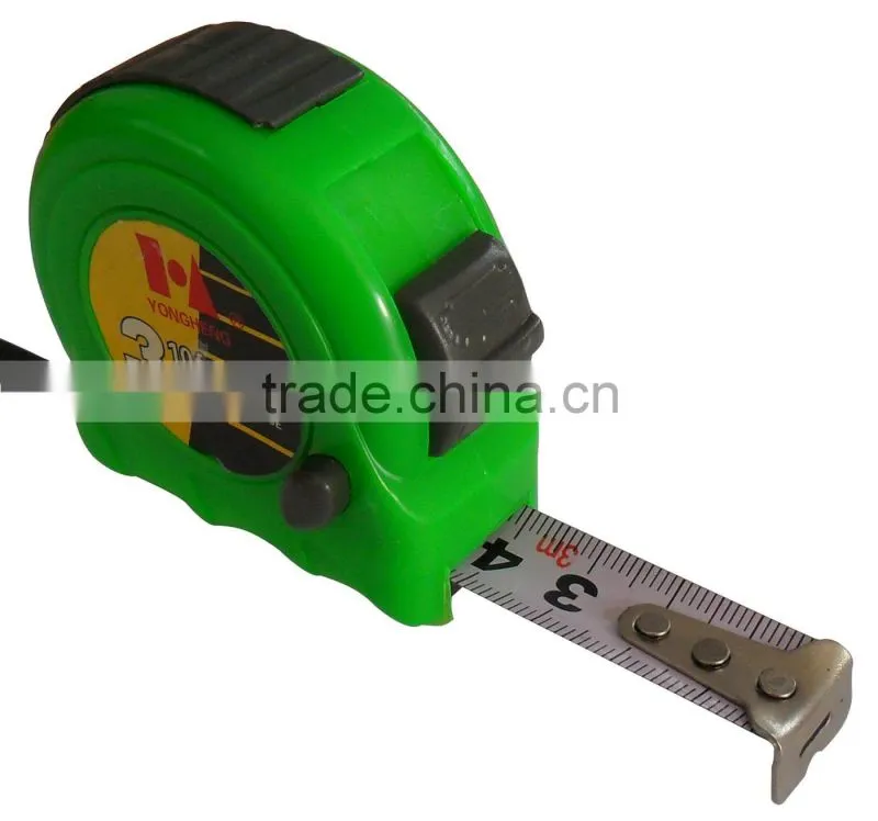 Three buttons ABS coated height measuring tape