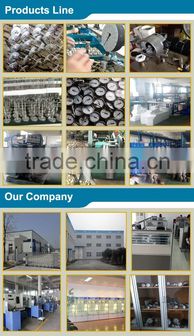 chrome plated steel industry therometer hvac temperature gauge
