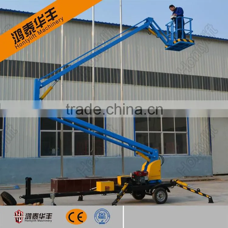 Vertical guide rail hydraulic cargo lift with CE