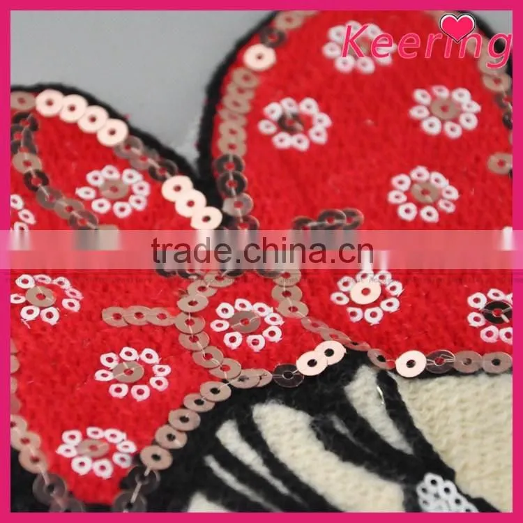 wholesale 2016 embroidery sequin appliques for clothing WPHA-017