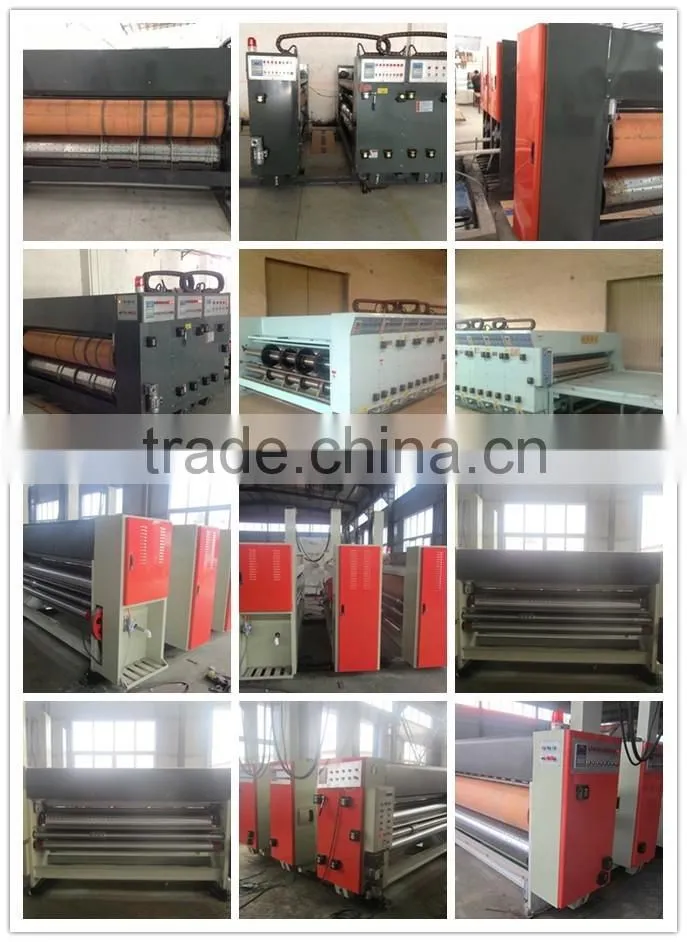 High speed corrugated cardboard printing & slotting machine
