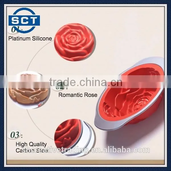 Wholesale High Temperature Resistance Silicone Cake Moulds Bakeware Cake Design Tool