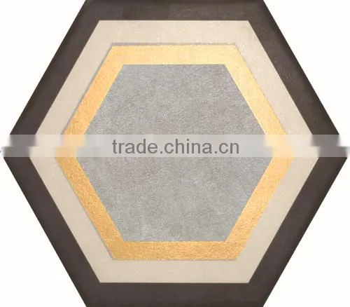 hexagon ceramic tile 115*200*230mm 3D wall papers design /hexagon tiles /floor tiles