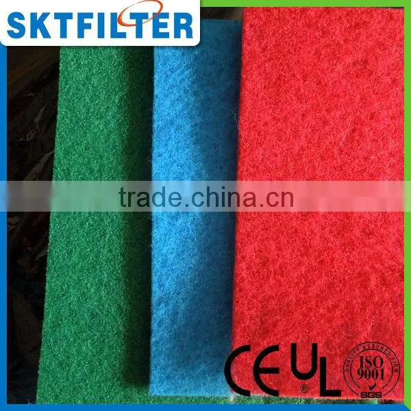 2014 Colorful polyester wadding coarse air filters cotton from china