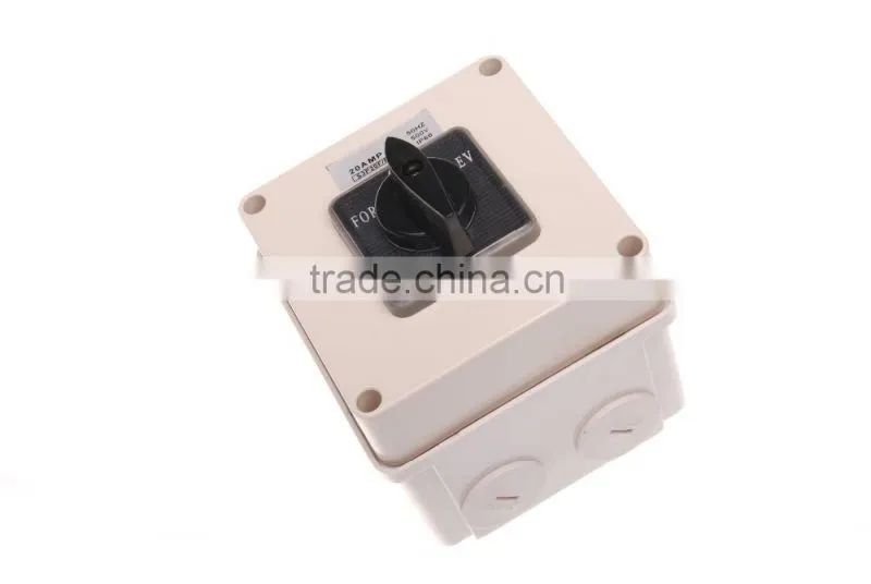 Three Phase Square Forward Reverse Switch 20A (Resistive Orange)