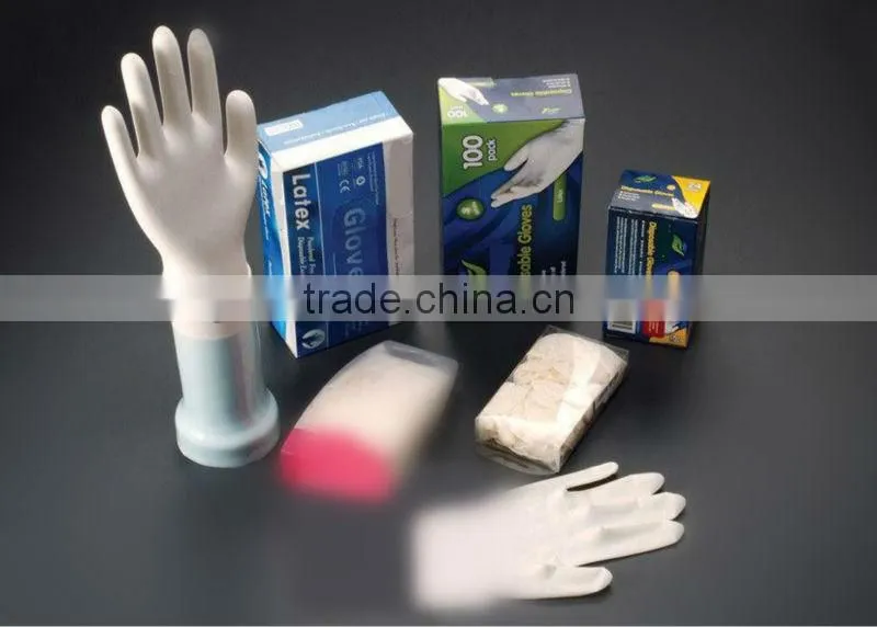 5.5G disposable, protective and safety, powder latex exam glove for food check and medical