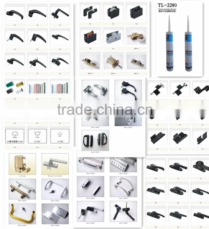 Aluminium extrusion profile Aluminum extrusion profile of advertisement with different surface finish