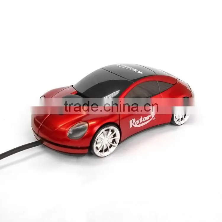 Computer Laptop USB Wired Car Shaped Gift Mouse with LED