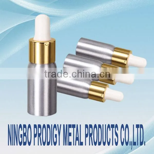 S-aluminum essential oil bottle with tamper evident cap