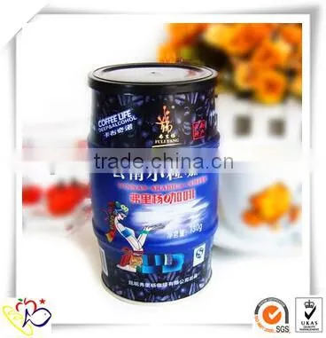 customized coffee tin can manufacturer/Tin coffee caddy