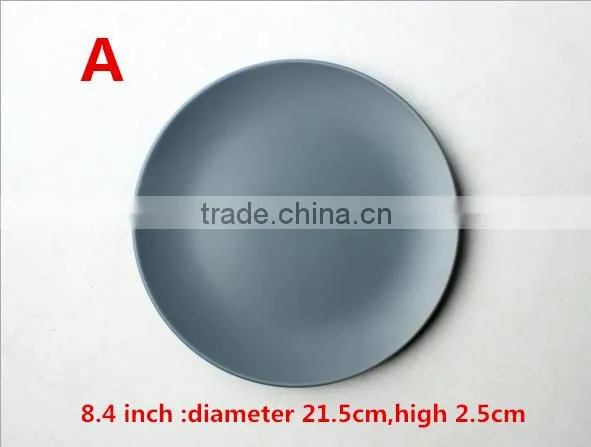 Pasta Pircular Flat Large Steak Dinner Plate Hotel Restaurant Ceramic Tableware SJ-0041