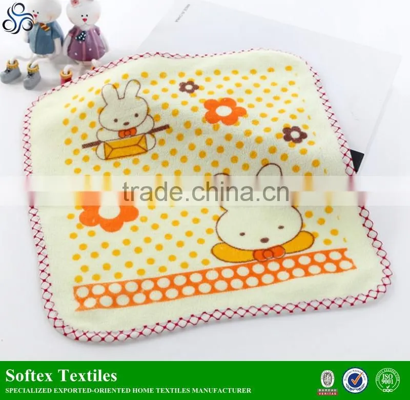 70% polyester 20% polyamide microfiber chamois printed face towel