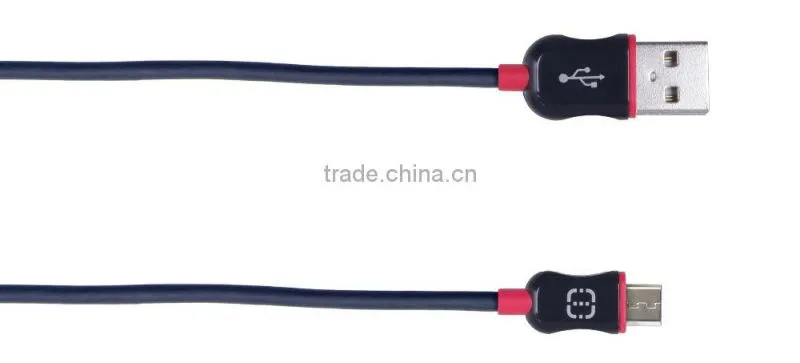 walnut 1.2M micro cable with ABS housing/ROHS passed