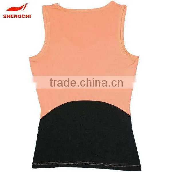 Fashion custom polyester womens gym singlets