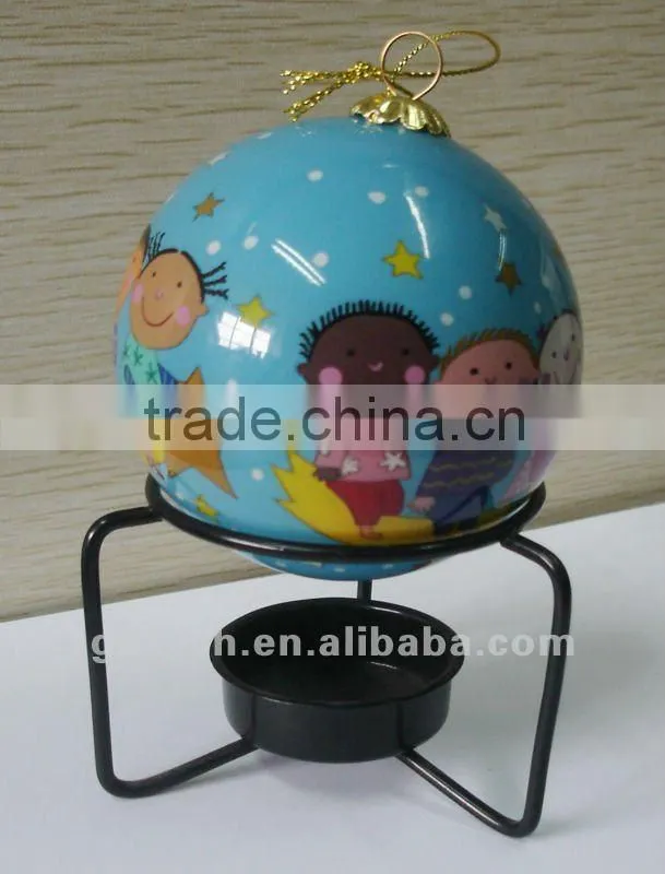 Inside Painted Glass Ball Ornament