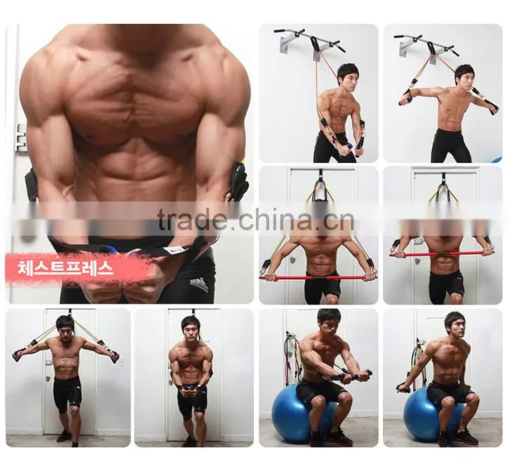 POWER TUBING RESISTANCE BAND SET/ Gym Equipment/ Rack