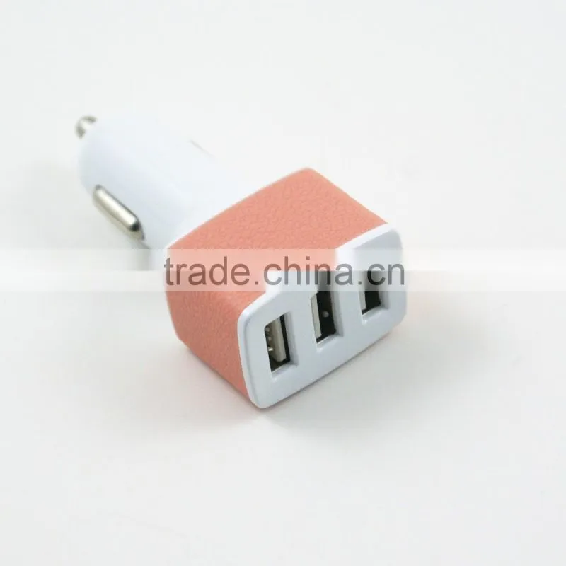 Universal Triple USB Car Charger Adapter power adapter fast charging for iPhone