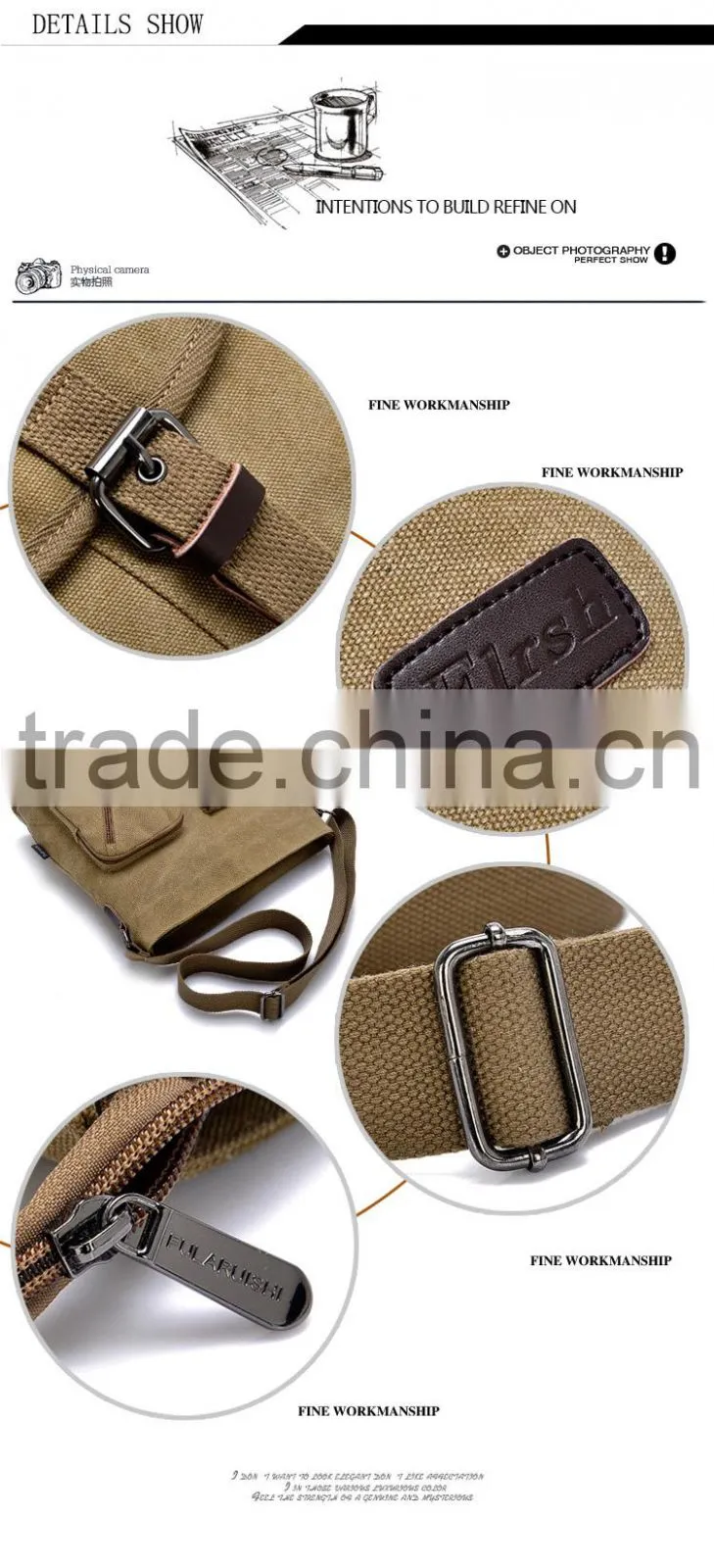 wholesale travel luggage bag canvas handbag shoulder bag