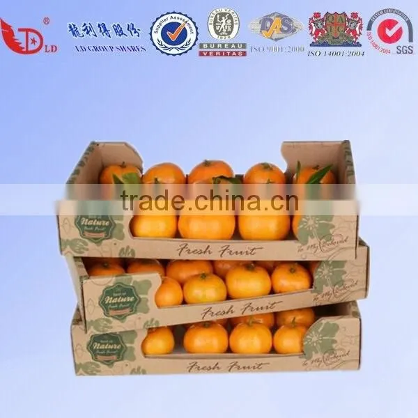 Apple/banana corrugated carton fruit box for packaging