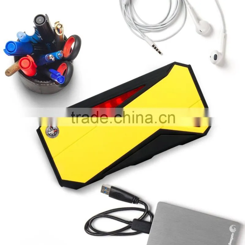 600A Peak 18000mAh Portable Car Jump Starter External Battery Smart Charger Power Bank with Compass & LCD Screen and LED Flash