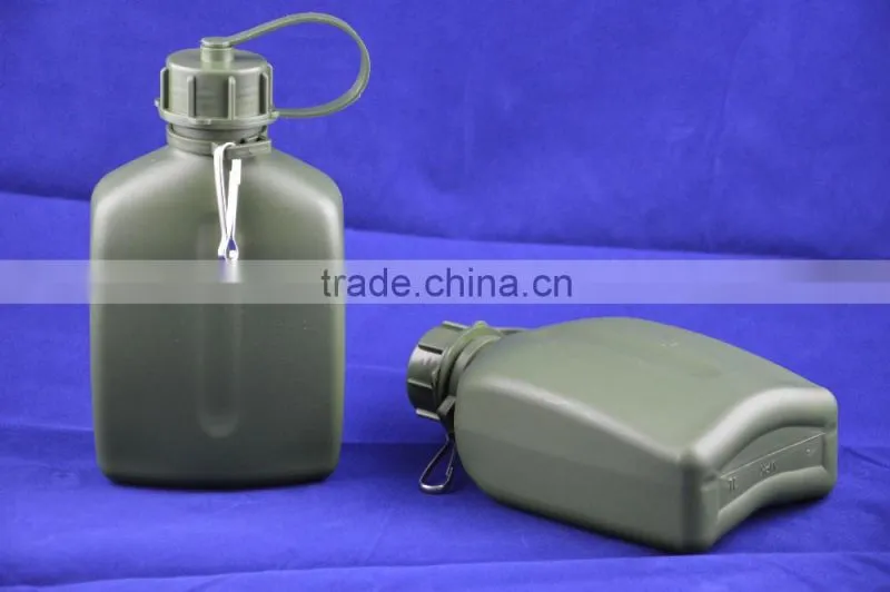 PE army water bottle with water bottle backpack , plastic army water bottle