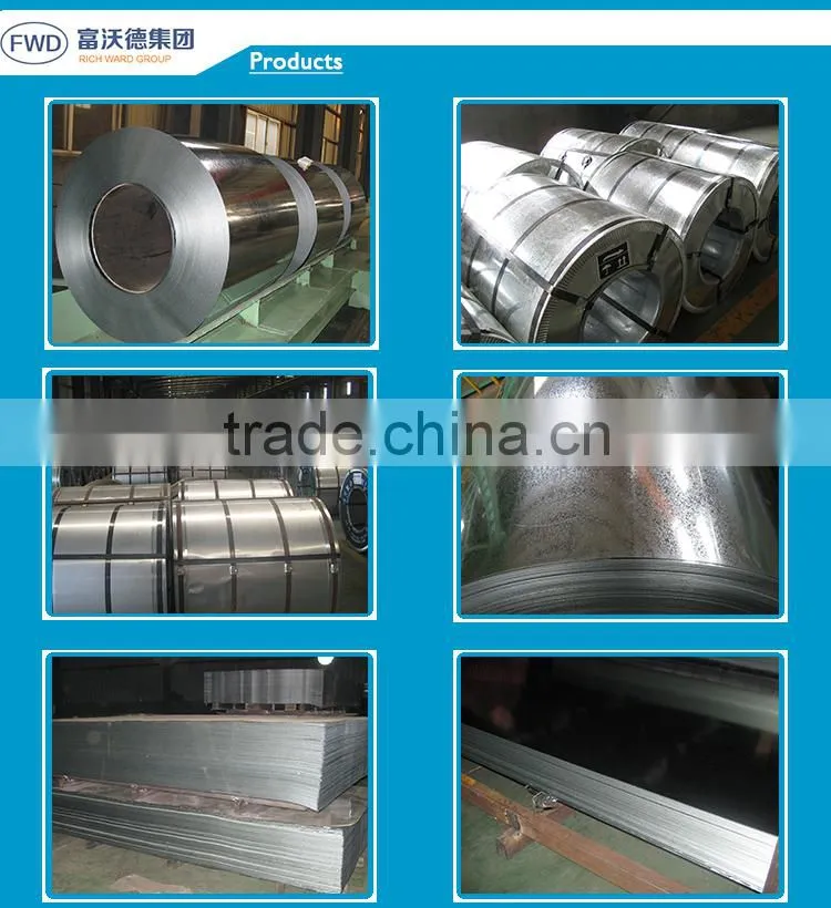 Steel Plate Type and Galvanize Surface Treatment steel sheet DX51D Z275