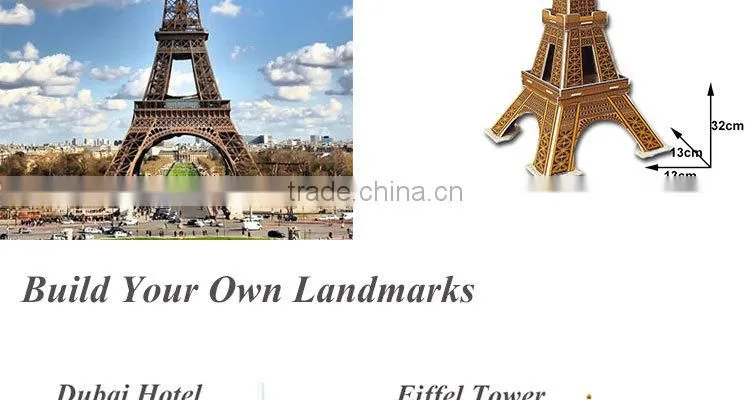 Plastic Building Model 3D Eiffel Tower Puzzle