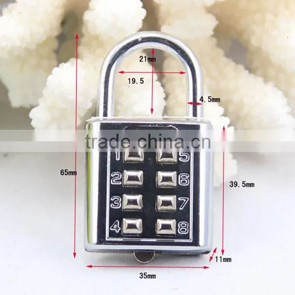 High quality 3 Digitals Resettable Zinc Alloy Combination Padlock CH-601