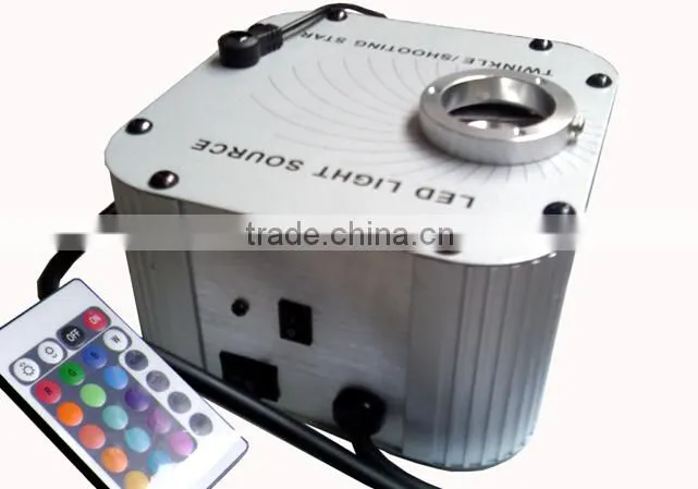 LED light engine for optical fiber lighting twinkle star or shooting star lighting
