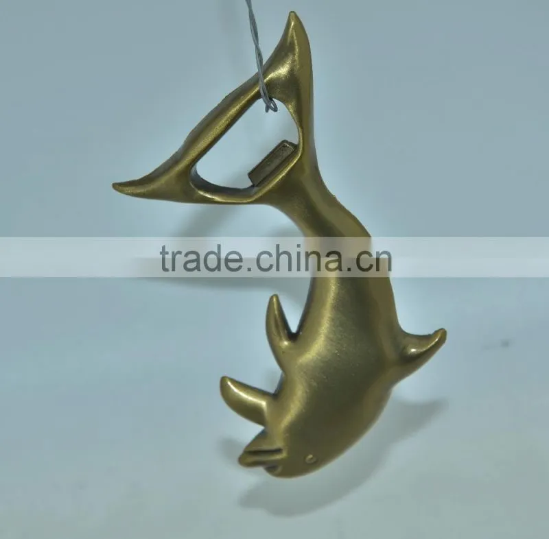 Custom gold bottle opener keychain/dolphin bottle opener/ Bottle opener keychain