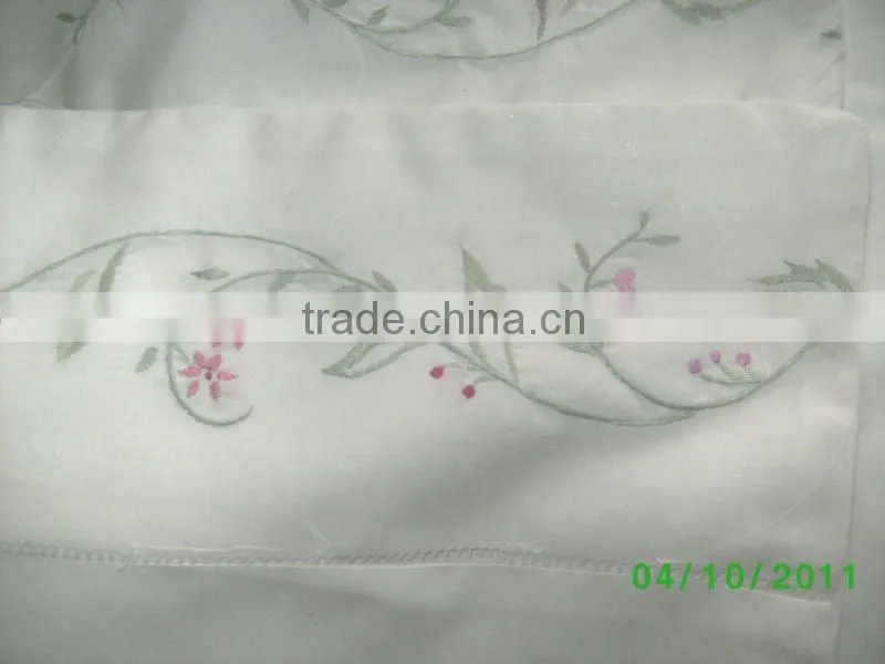 hand embroidery bedding set