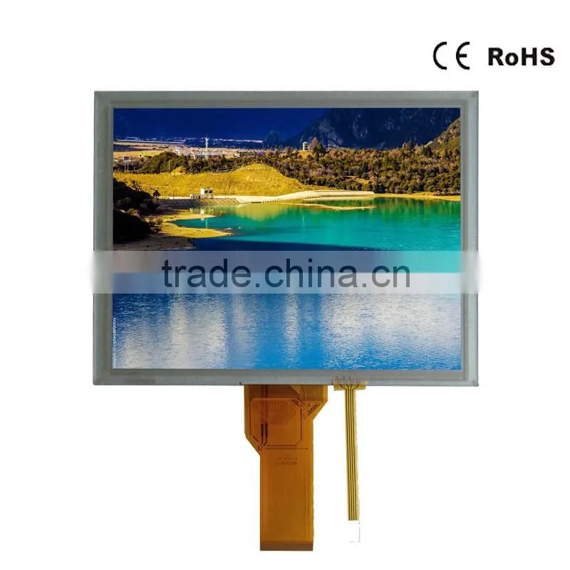8" inch 800x600 pixel with touch screen LCD display panel RGB interface 50 pins connector