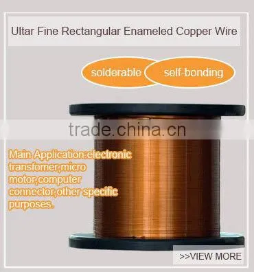 Ultra Fine Self-Bonding Rectangular Enameled Copper Wire for Inductor manufacturer