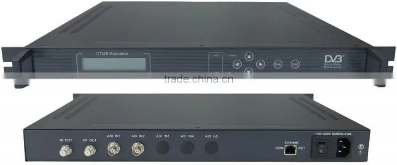 Digital Television Terrestrial Multimedia Broadcasting dtmb DMB-TH modulator (ASI IN,DTMB RF out)