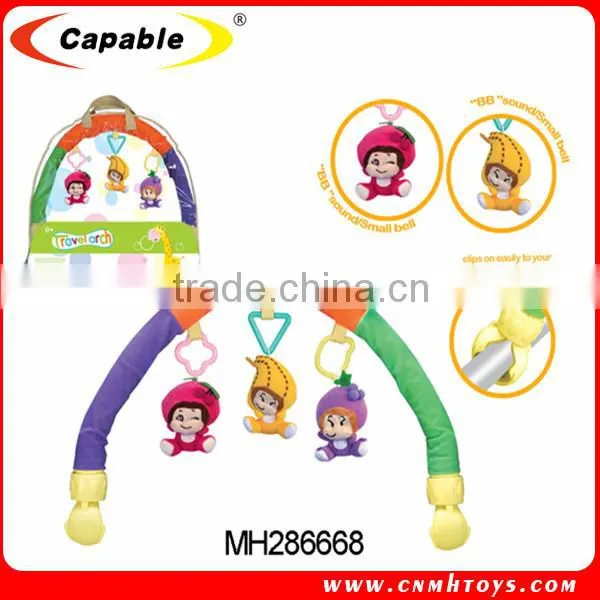 Plush baby rattle toys baby bedside bell for sale