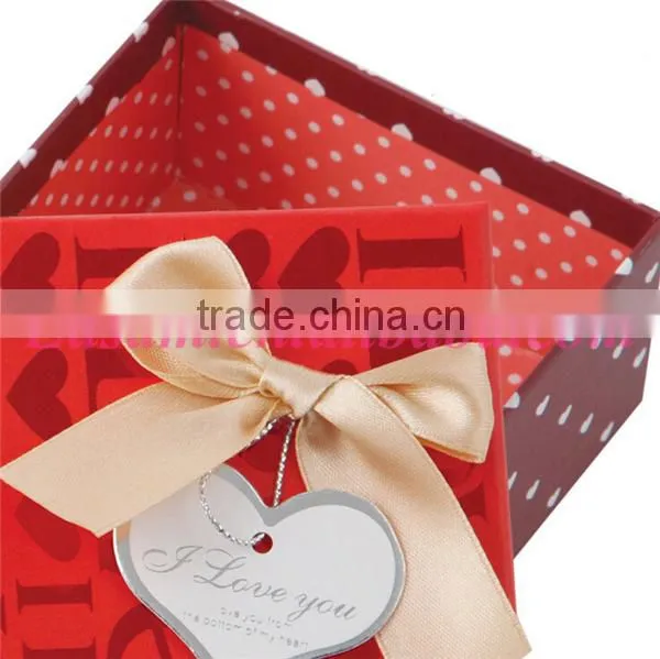 Yiwu custom love you 13.5*9*4.5cm bowknot christmas candy girl box