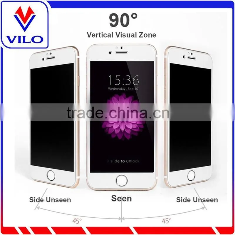 Silk Printing Anti-Spy Temepred Glass Screen Protector For iPhone 6/ 6S