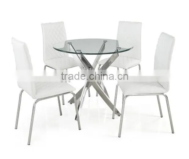 Round Luxury Dining Table and chairs set