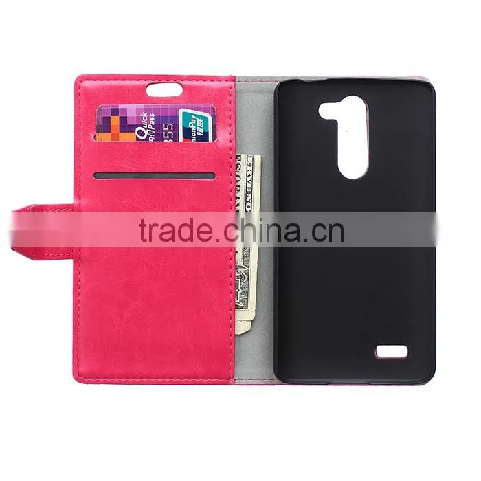 Wholesale Flip Cover Leather Case For LG L Bello D331 ,For LG L Bello D331Book Cover Stand Case