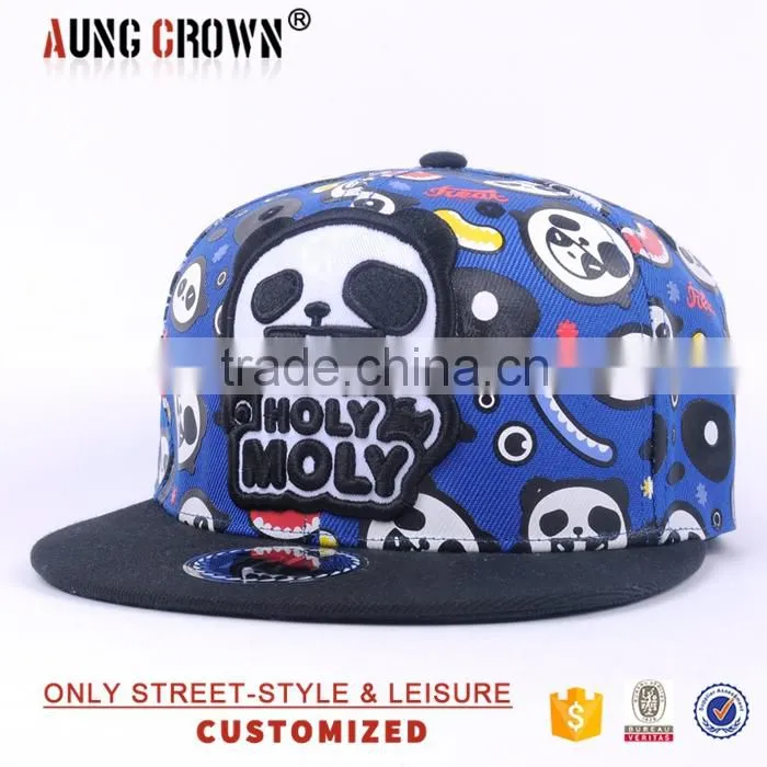 full floral embroidery snapback cap