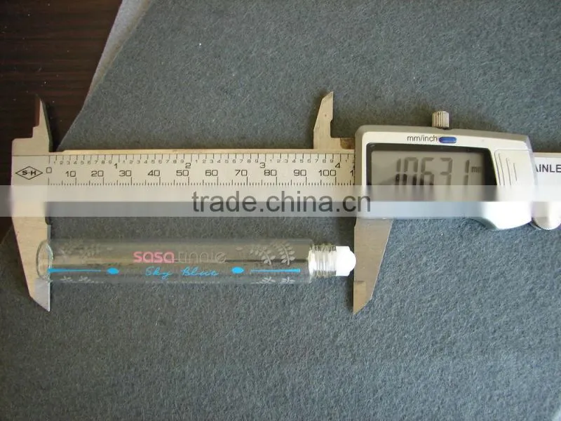 Roll on glass botlle(ITEM NO.:SGZ 10ml long cap style)