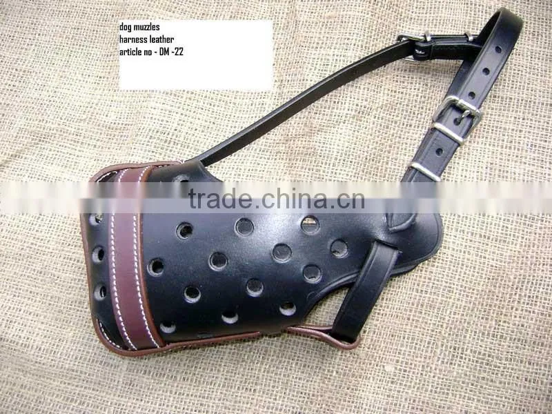 Wholesale Luxury New Design Genuine Leather Dog Muzzle