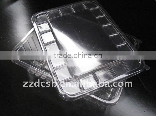 PET clear plastic frozen food tray