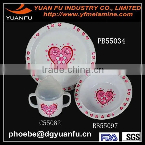 2014 Hot plastic pakistani melamine dinner set